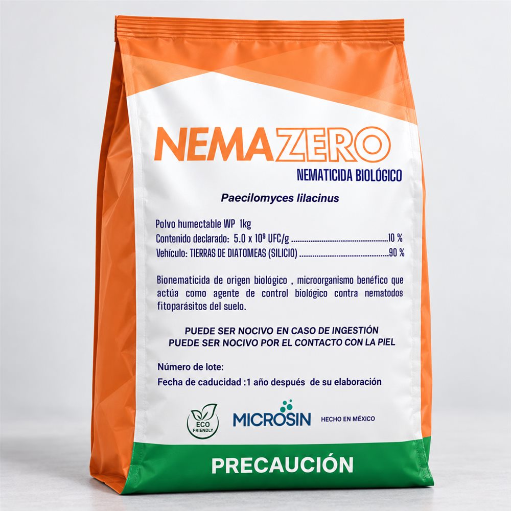 NemaZero sobre fondo neutro